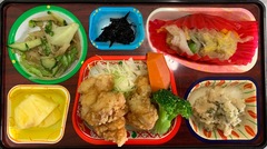 鶏肉の天ぷら南蛮、八宝菜