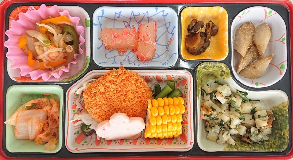 ささみカツ〜レモンペッパー〜、青菜とたくあんのポテトサラダ、酢ごぼうサムネイル