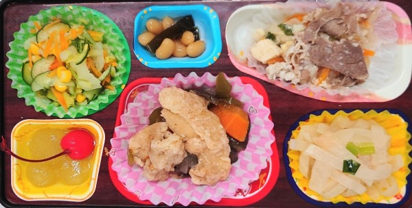 酢鶏風☆肉豆腐☆白菜中華和えサムネイル
