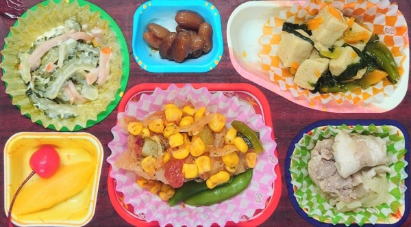 トマトパッツァ☆ゴーヤサラダ☆高野野菜の炒め煮サムネイル