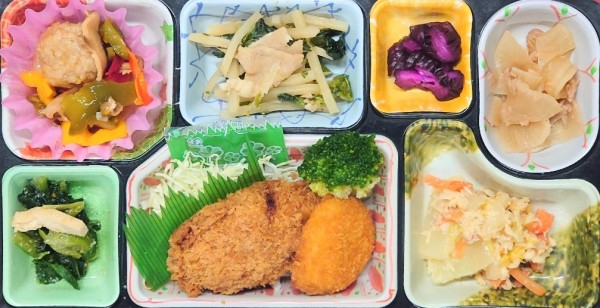 ミックスフライ☆棒棒鶏サラダ☆肉団子酢豚煮サムネイル
