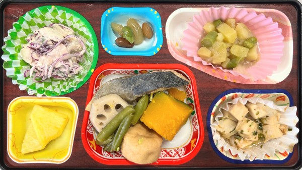 鯵のさっぱり煮⭐︎豆腐のふわふわ焼⭐︎さつま芋とウインナーの炒め物サムネイル