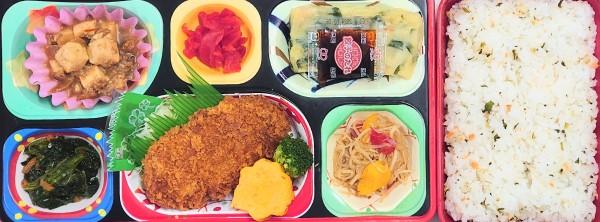 鮭菜めしご飯☆すき焼きコロッケ☆チヂミ☆麻婆豆腐サムネイル